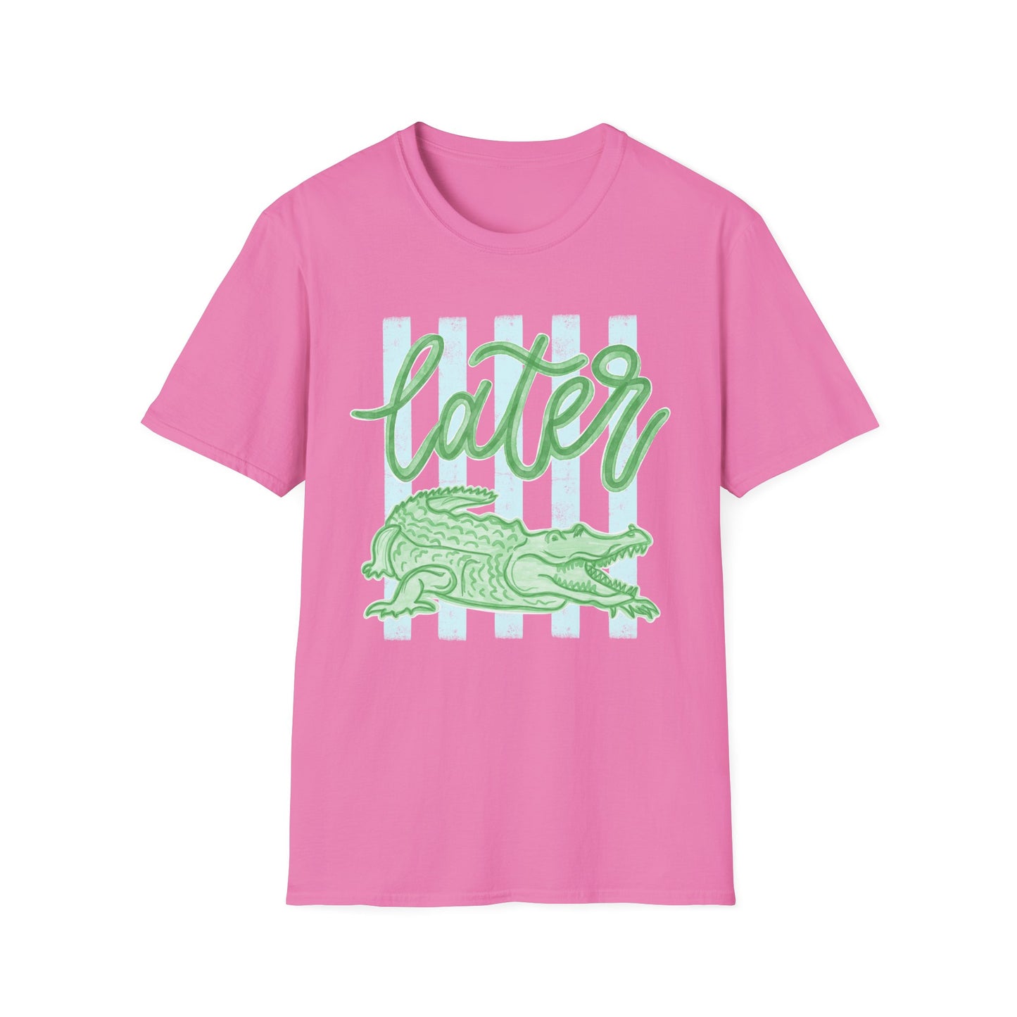 'Later' Alligator T-Shirt (Gildan Soft-style)