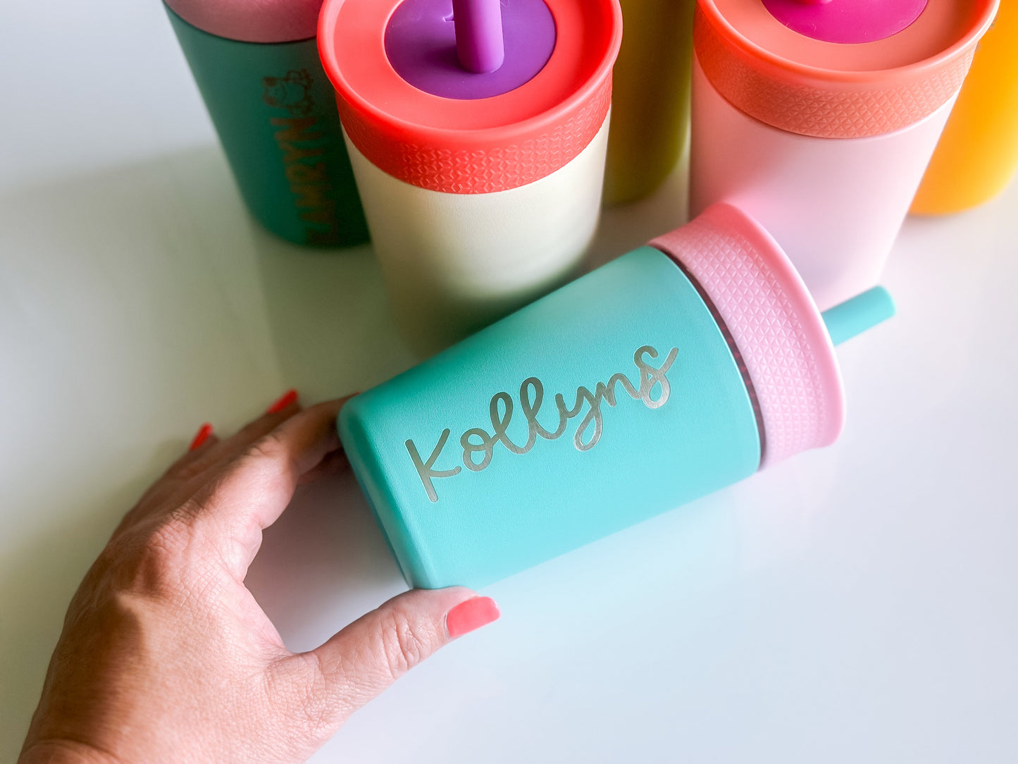 Toddler tumbler - 12 oz. with straw