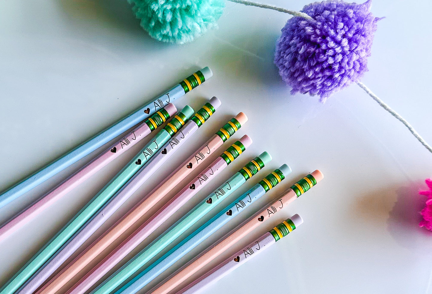 WHOLESALE: PERSONALIZED PENCILS, Back to School, Labeled Pencils, Custom Engraved Pencils, Student Gift, Teacher Gift, Personalized School Supplies