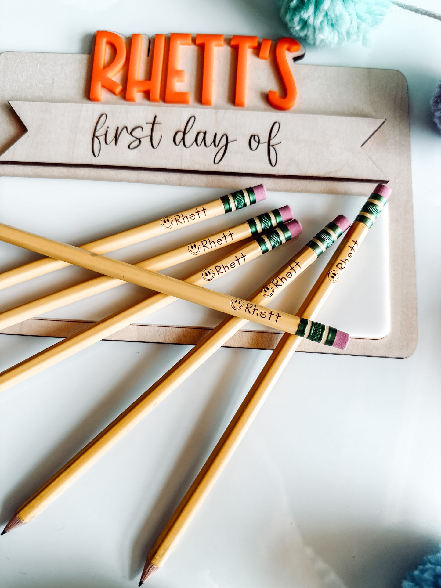 WHOLESALE: PERSONALIZED PENCILS, Back to School, Labeled Pencils, Custom Engraved Pencils, Student Gift, Teacher Gift, Personalized School Supplies