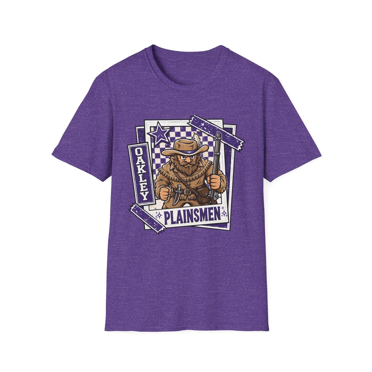 Plainsmen Graphic T‑Shirt — Oakley Western Cowboy Badge Design
