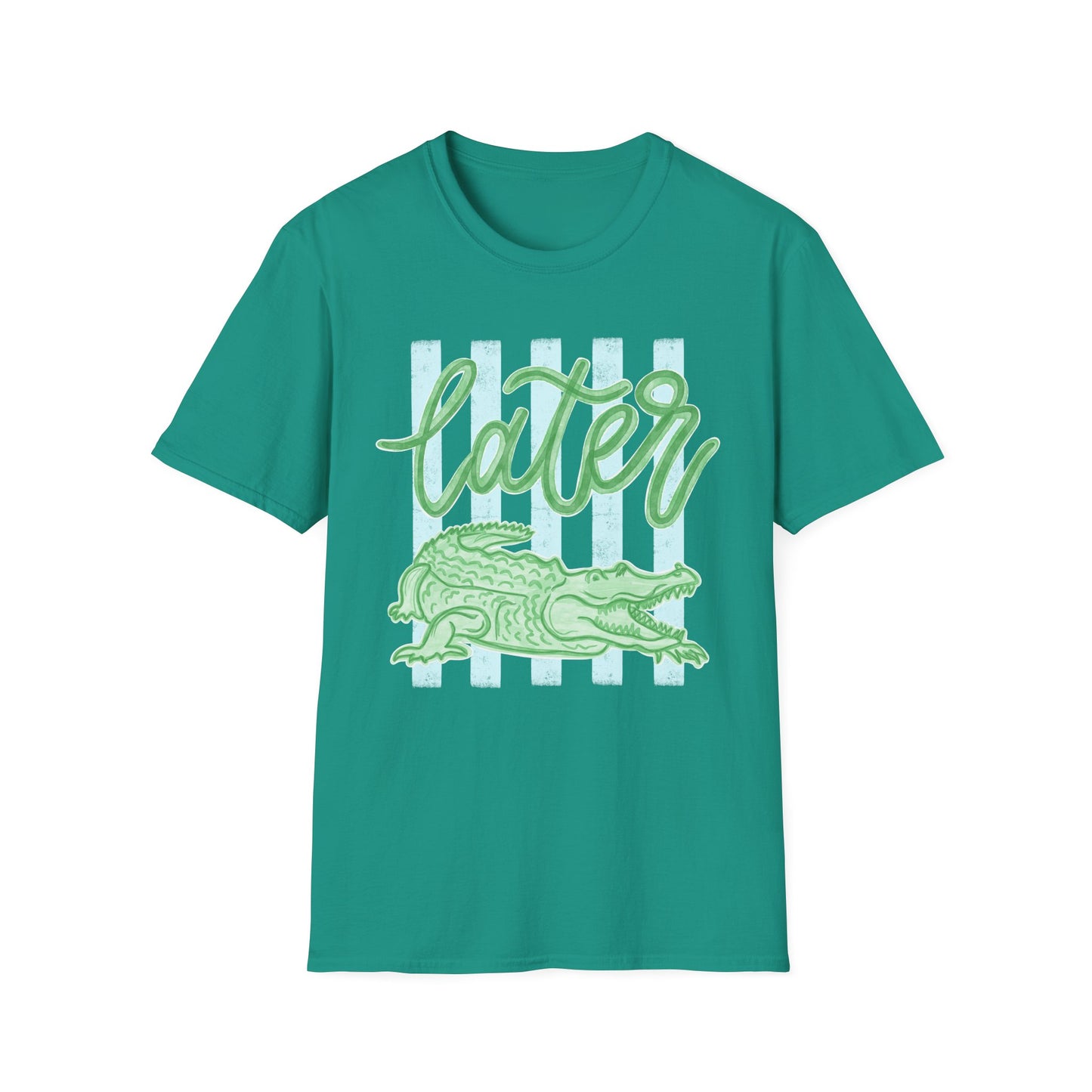 'Later' Alligator T-Shirt (Gildan Soft-style)