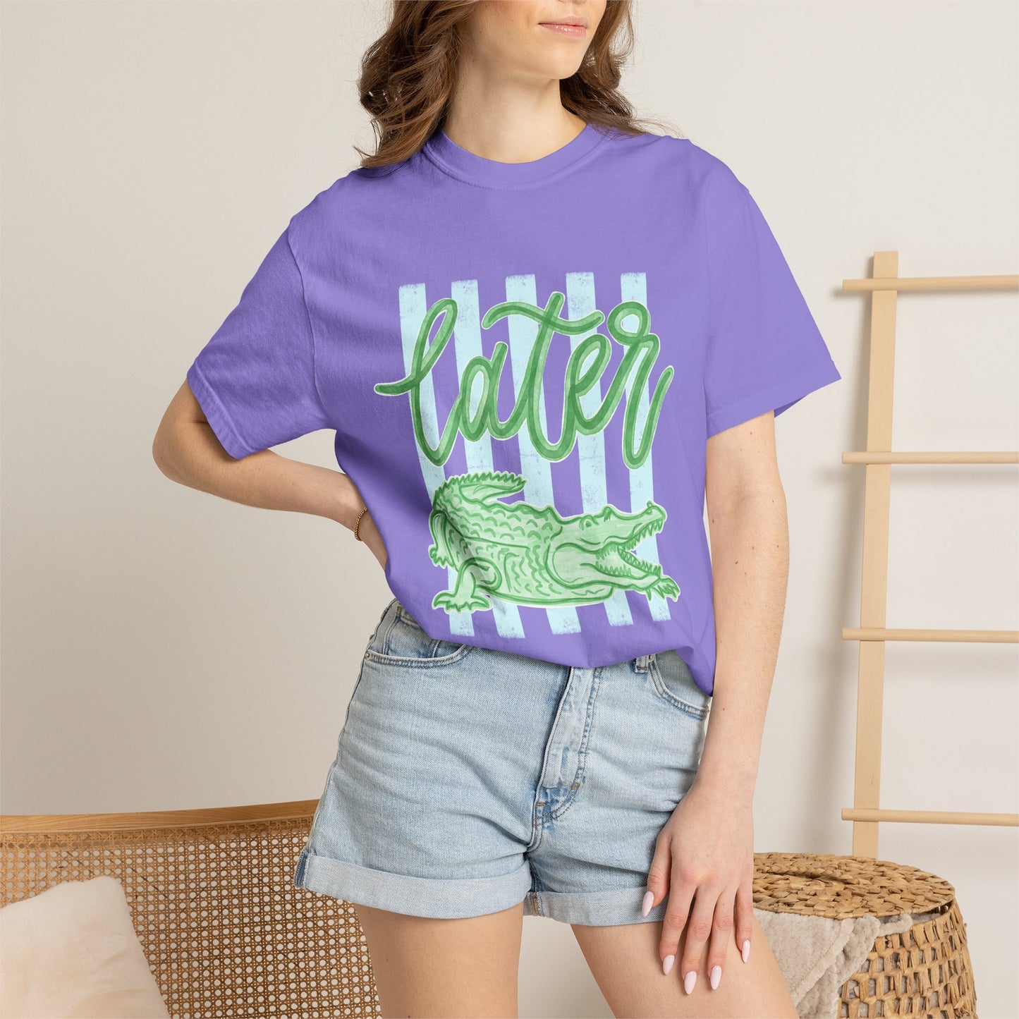 'Later' Alligator (Comfort Colors Tee)