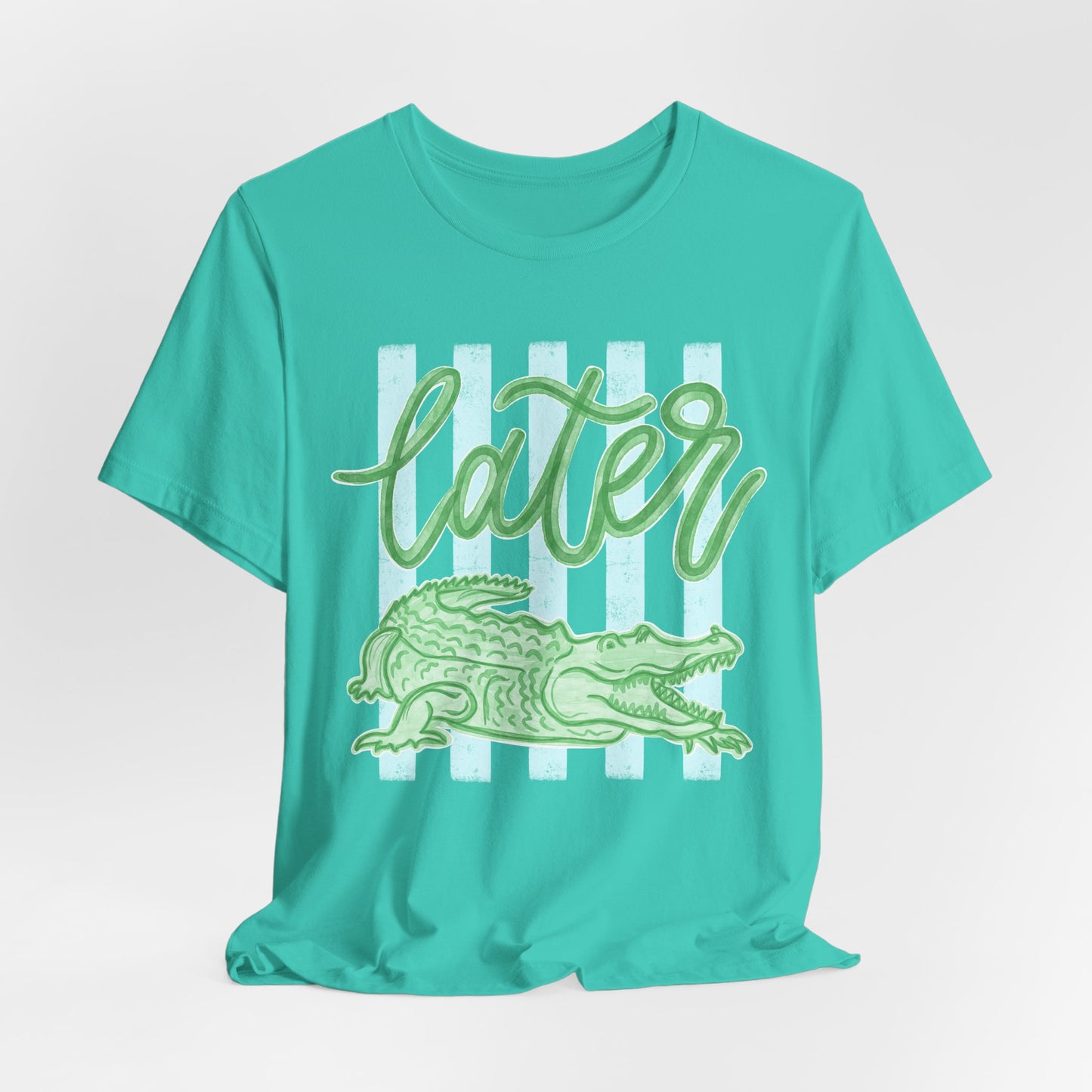'Later' Alligator Graphic Tee (Bella+Canva)