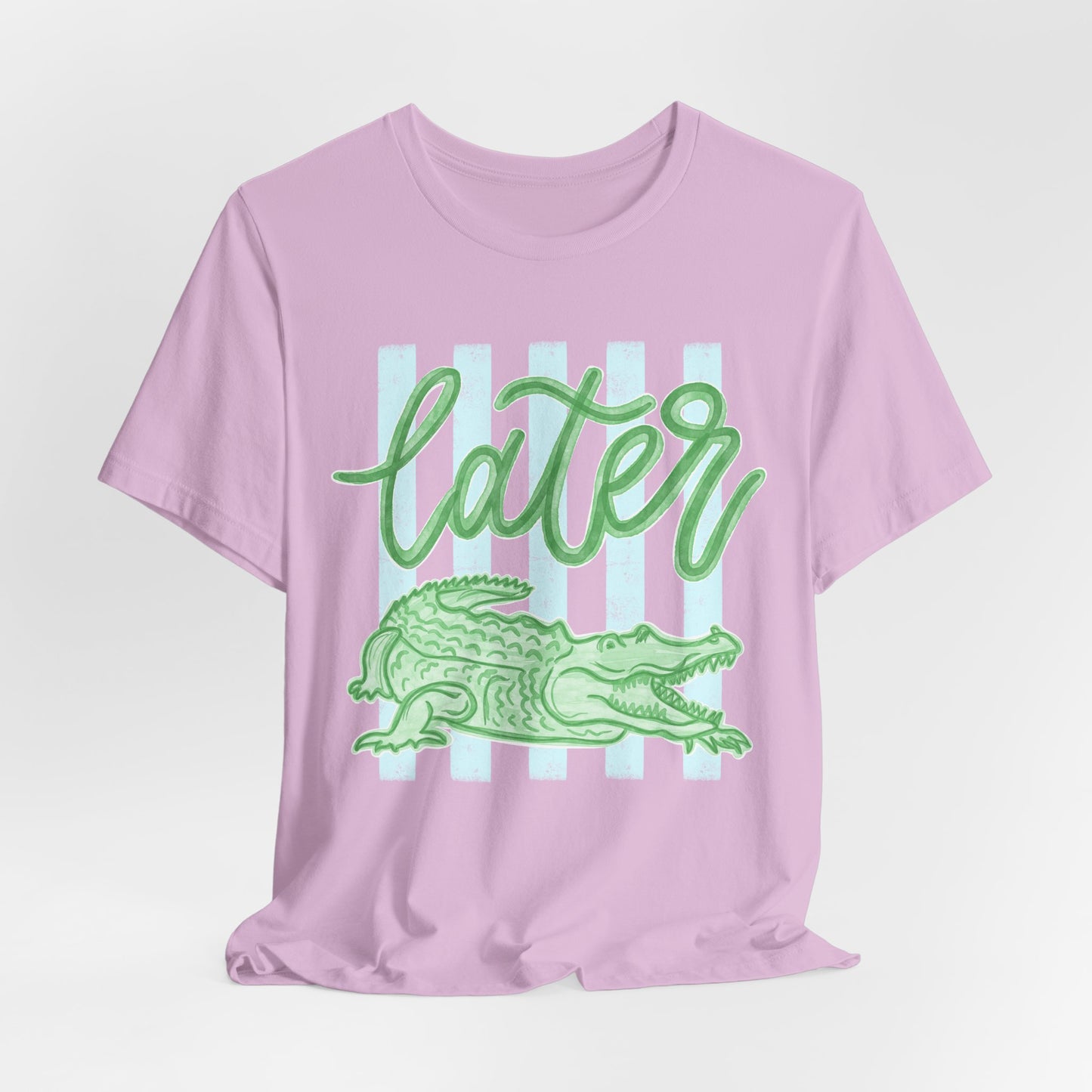 'Later' Alligator Graphic Tee (Bella+Canva)
