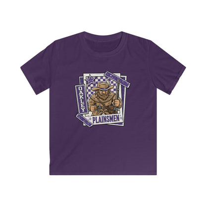 Kids Tee — Oakley Plainsmen Mascot Football Team Shirt