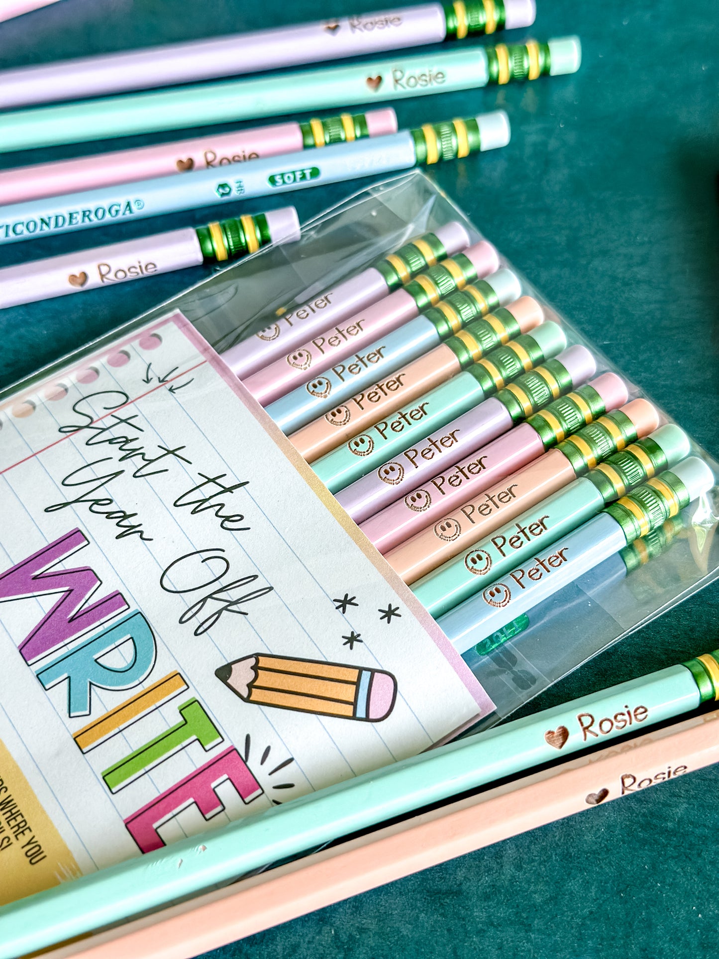 PERSONALIZED PENCILS, Back to School, Labeled Pencils, Custom Engraved Pencils, Student Gift, Teacher Gift, Personalized School Supplies