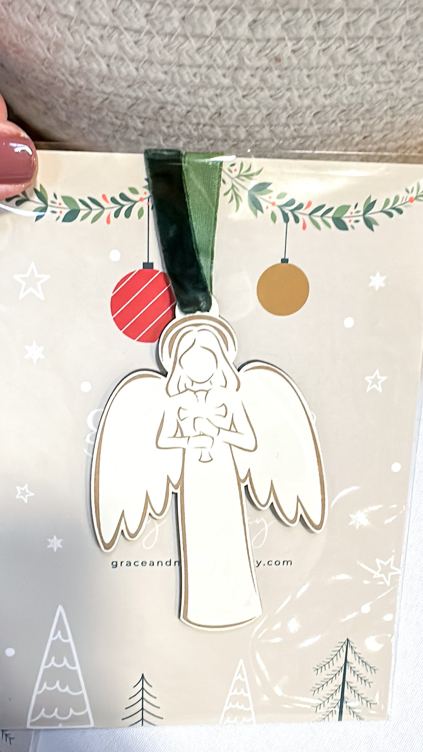 White Angel Ornament
