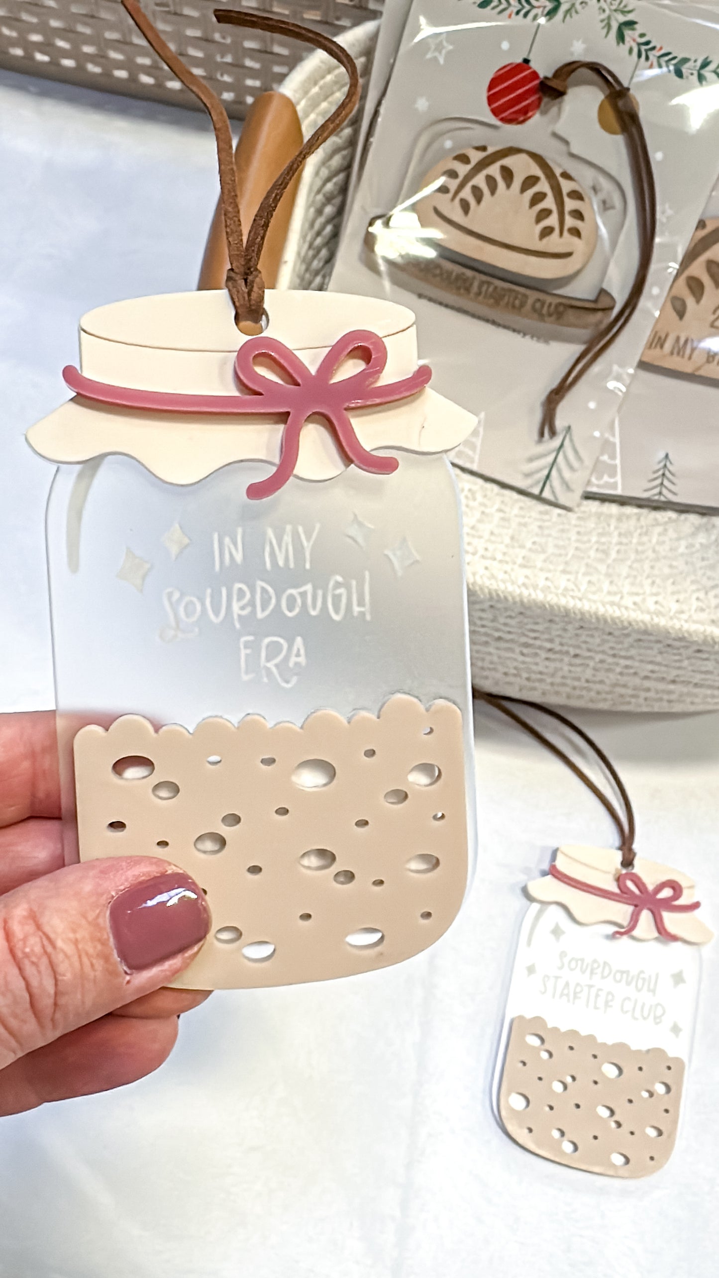 Sourdough starter ornament