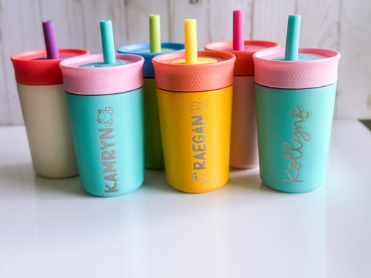 Toddler tumbler - 12 oz. with straw