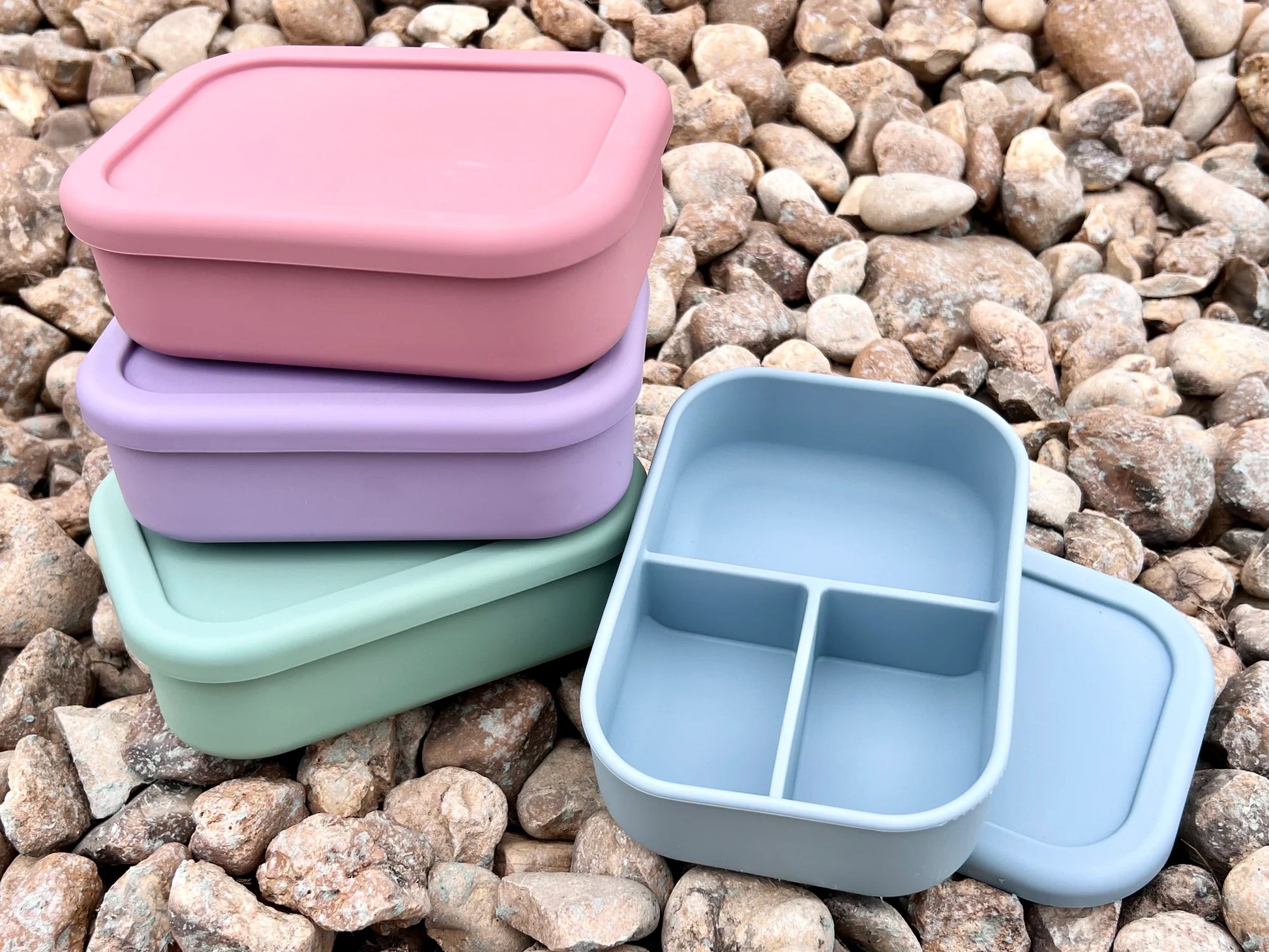 custom hot selling Food Grade silicone lunch box Portable Kids
