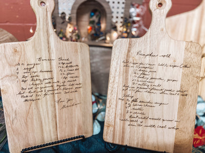 Handwritten Recipe Board